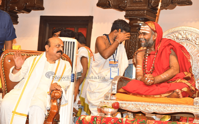CM Bommai, Sri Sri Swayamprakash Sachchidananda Swamiji