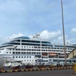 Seventh cruise ship MV INSIGNIA comes to New Mangalore Port
