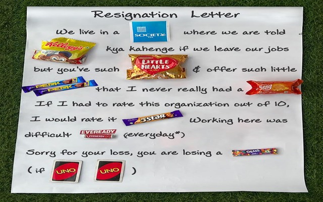 Creative resignation letter