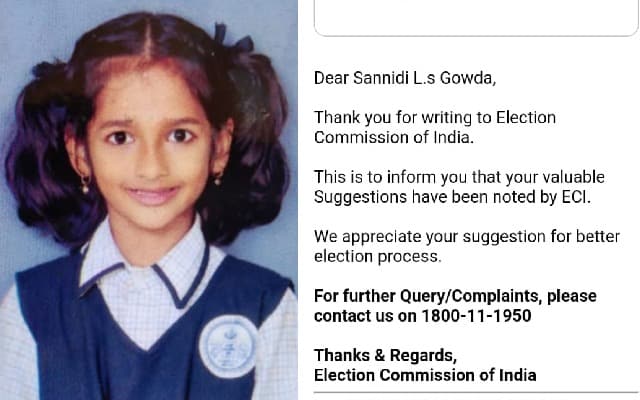 Voting Awareness: Election Commission Appreciates 4th Grade Student