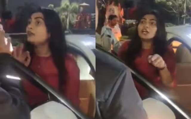 Telugu Actress Sowmya Janu Caught on Video Ripping Police Officer's Clothes